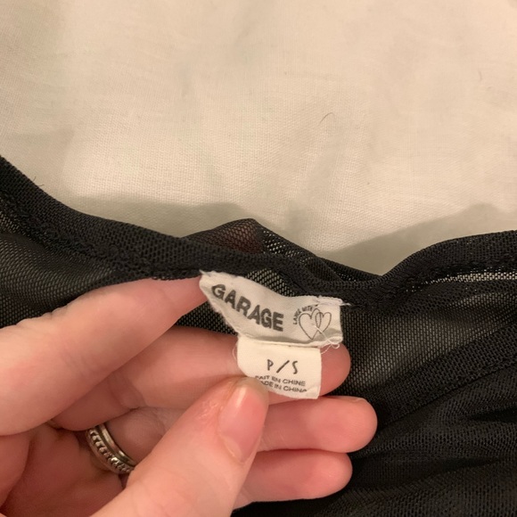 Garage black short sleeve mesh shirt - Picture 2 of 3